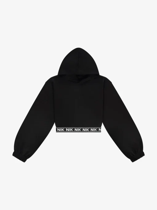 Cropped hoodie met NIK&NIK band