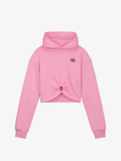 Cropped hoodie met ring