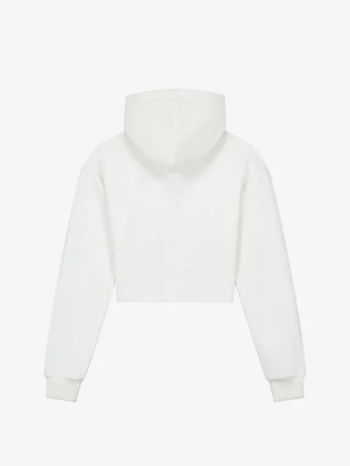 Cropped hoodie met ring