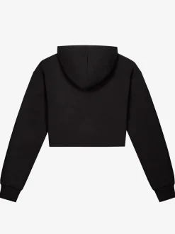 Cropped hoodie met ring
