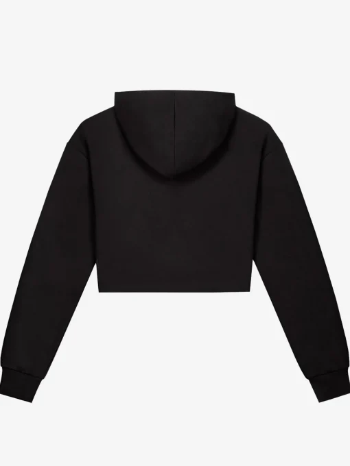 Cropped hoodie met ring