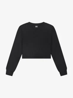 Cropped sweater met borstzakje