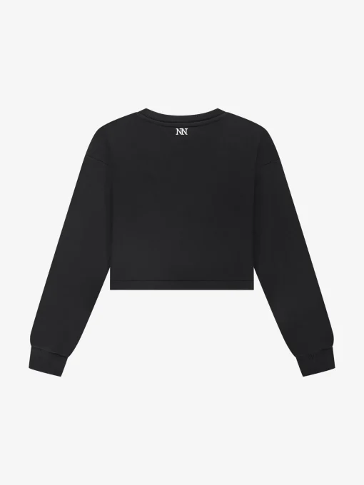 Cropped sweater met borstzakje