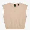 Cropped T-shirt met logo
