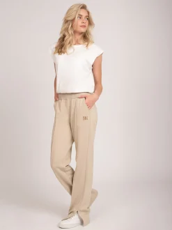 Cropped T-shirt met logo
