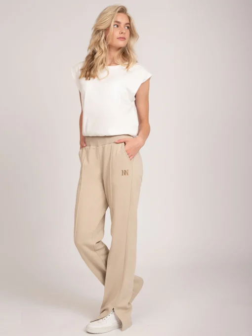 Cropped T-shirt met logo