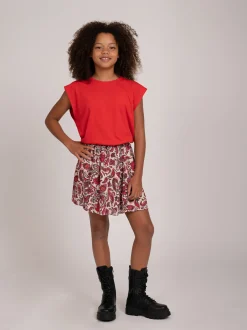 Cropped T-shirt met logo