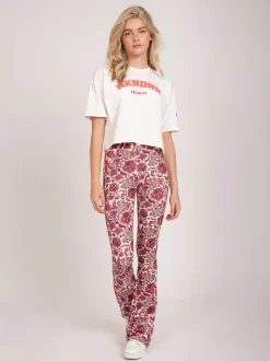 Cropped T-shirt met logo
