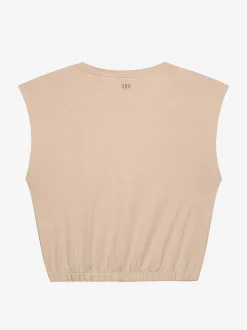 Cropped T-shirt met logo