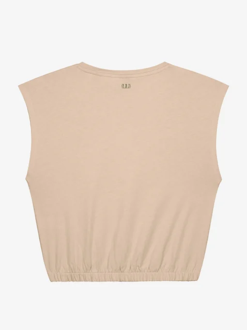 Cropped T-shirt met logo