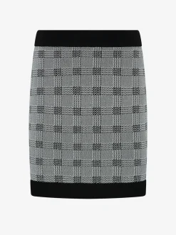 Fitted geruite rok