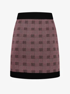 Fitted geruite rok