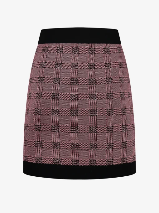 Fitted geruite rok