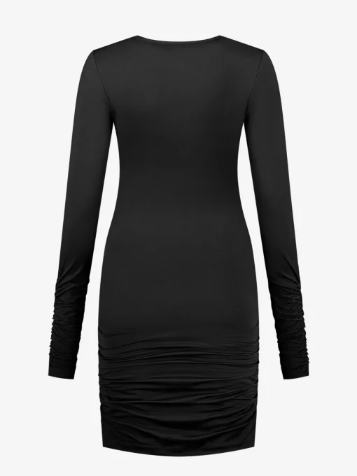 Fitted jurk met cut-out