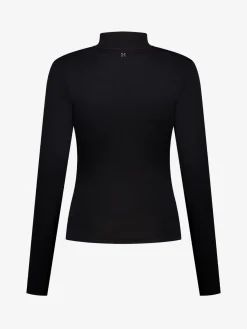 Fitted top met col