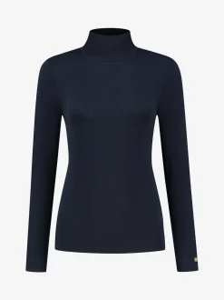 Fitted top met col