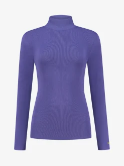 Fitted top met col