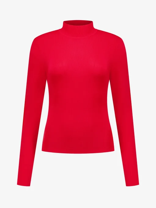 Fitted top met col