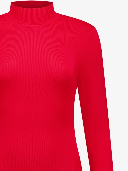 Fitted top met col