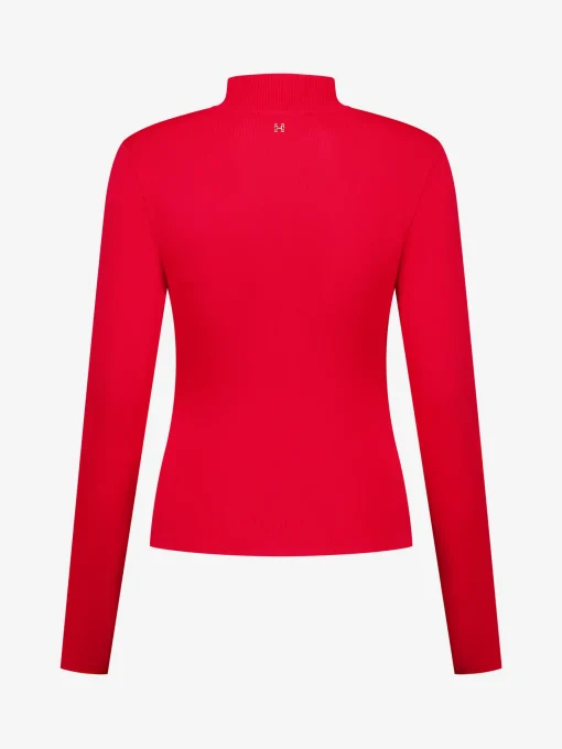 Fitted top met col