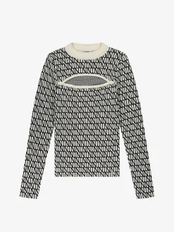 Fitted top met cut-out