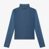 Fitted top met mesh
