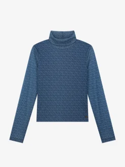 Fitted top met mesh