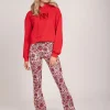 Flared broek met print
