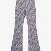 Flared broek met print