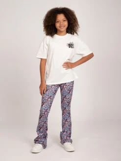 Flared broek met print