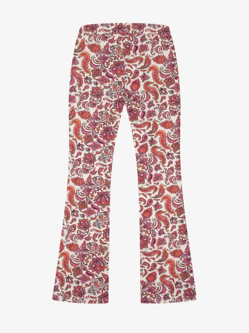 Flared broek met print