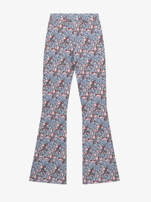 Flared broek met print