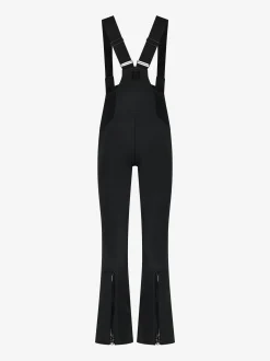 Flared ski broek met elastische schouderbanden