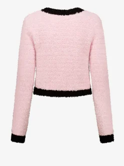 Fluffy vest met sierknopen
