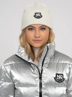 Gebreide muts met NIK&NIK logo patch