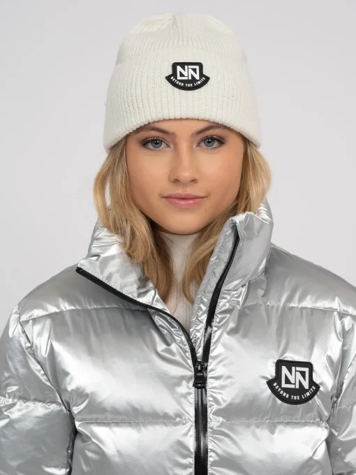 Gebreide muts met NIK&NIK logo patch