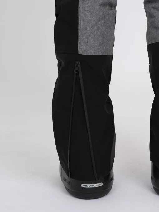 Gemêleerde ski broek met verstelbare taille