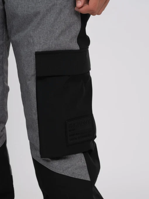 Gemêleerde ski broek met verstelbare taille