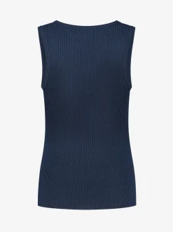 Geribbelde tank top