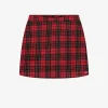 Geruite rok met high waist