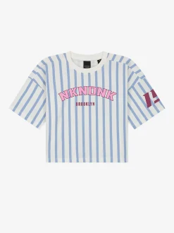Gestreept T-shirt met logo