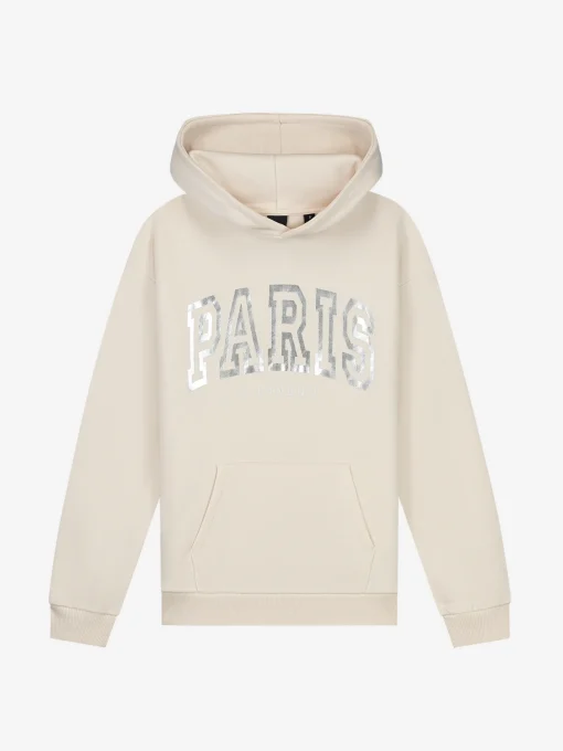 Grote hoodie met Paris print