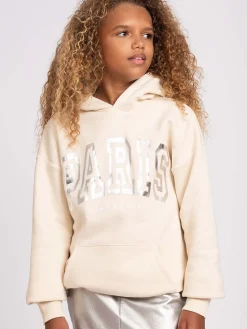 Grote hoodie met Paris print