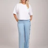 High rise broek met knopen
