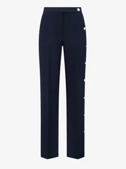 High rise broek met knopen