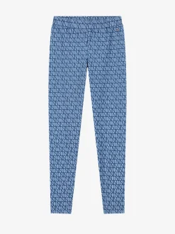 High rise legging met logo patroon