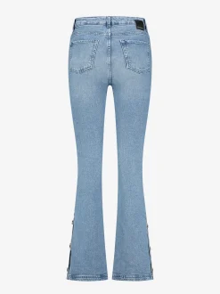 High waist jeans met knopen
