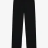 Joggingbroek met rechte pijpen en split