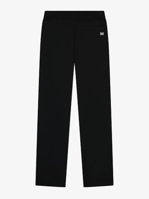 Joggingbroek met rechte pijpen en split