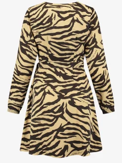 Jurk met leopard print